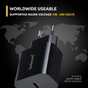 Intenso Power Adapter W20C, 20W, USB-C port, black Intenso Power Adapter W20C, 20W, USB-C port, black