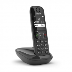 Gigaset AS690 Analoginen/DECT-puhelin Soittajan tunnistus Musta