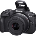 Canon EOS R100 + RF-S 18-45mm F4.5-6.3 IS STM Kit MILC 24,1 MP CMOS 6000 x 4000 pikseliai Juoda Canon EOS R100 + RF-S 18-45mm F4.5-6.3 IS STM Kit MILC 24,1 MP CMOS 6000 x 4000 pikseliai Juoda