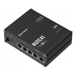 Teltonika RUTC41 belaidis maršrutizatorius Gigabitinis eternetas Dviguba juosta (2,4 GHz / 5 GHz) 5G Juoda