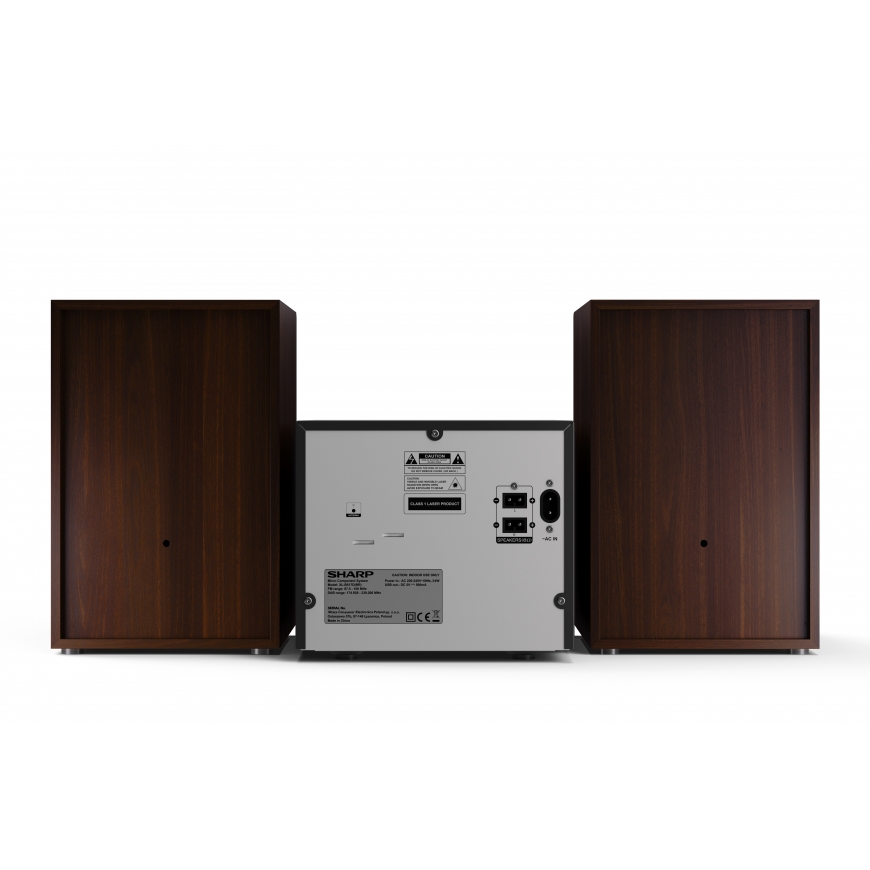 Sharp XL-B517D Kodune audio mikrosüsteem 45 W Pruun – 5