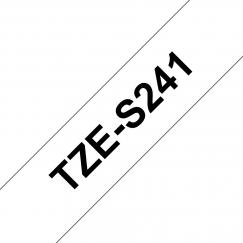 Brother TZE-S241 этикеточная лента Черный на белом TZ