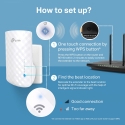 TP-Link RE190 verkkolaajennin Verkkotoistin Valkoinen TP-Link RE190 verkkolaajennin Verkkotoistin Valkoinen