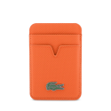 Lacoste PU Iconic Petit Pique MagSafe Wallet Orange