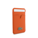 Lacoste PU Iconic Petit Pique MagSafe Wallet Orange