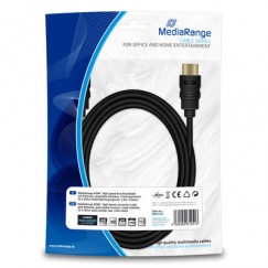 MediaRange MRCS155 HDMI-kaapeli 3 m HDMI-tyyppi A (vakio) Musta