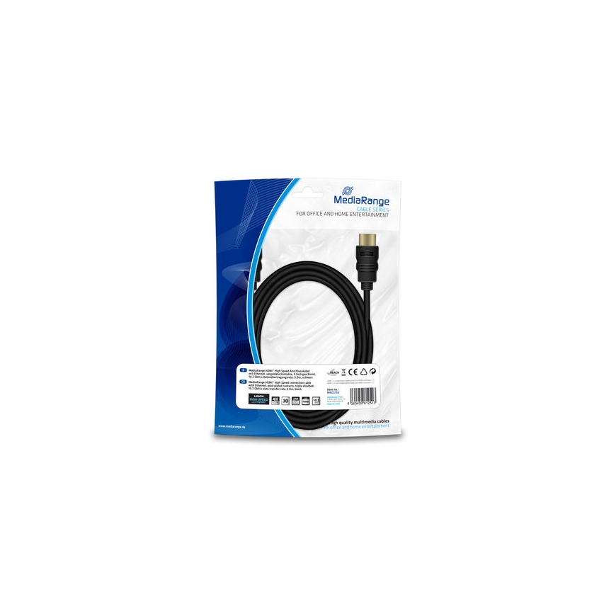 MediaRange MRCS155 HDMI cable 3 m HDMI Type A (Standard) Black