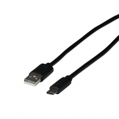 EFB Elektronik EBUSBC-USB20AK.0,5 USB-kaapeli USB 2.0 0,5 m USB C USB A Musta