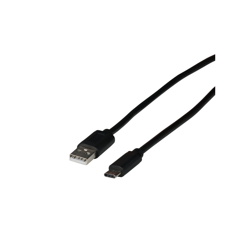 EFB Elektronik EBUSBC-USB20AK.0,5 USB cable USB 2.0 0.5 m USB C USB A Black