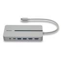 Lindy DST-Mx Duo USB-C Laptop/MacBook Mini Docking Station with Dual Display (4K) and 100W Pass-Thro