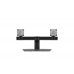 DELL Dual Monitor Stand 68,6 cm (27") Стол Алюминий, Черный