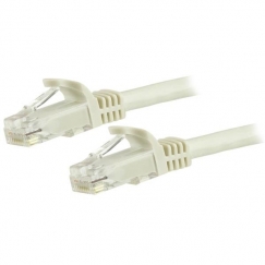 StarTech.com N6PATC3MWH tinklo kabelis Balta 3 m Cat6 U/UTP (UTP)