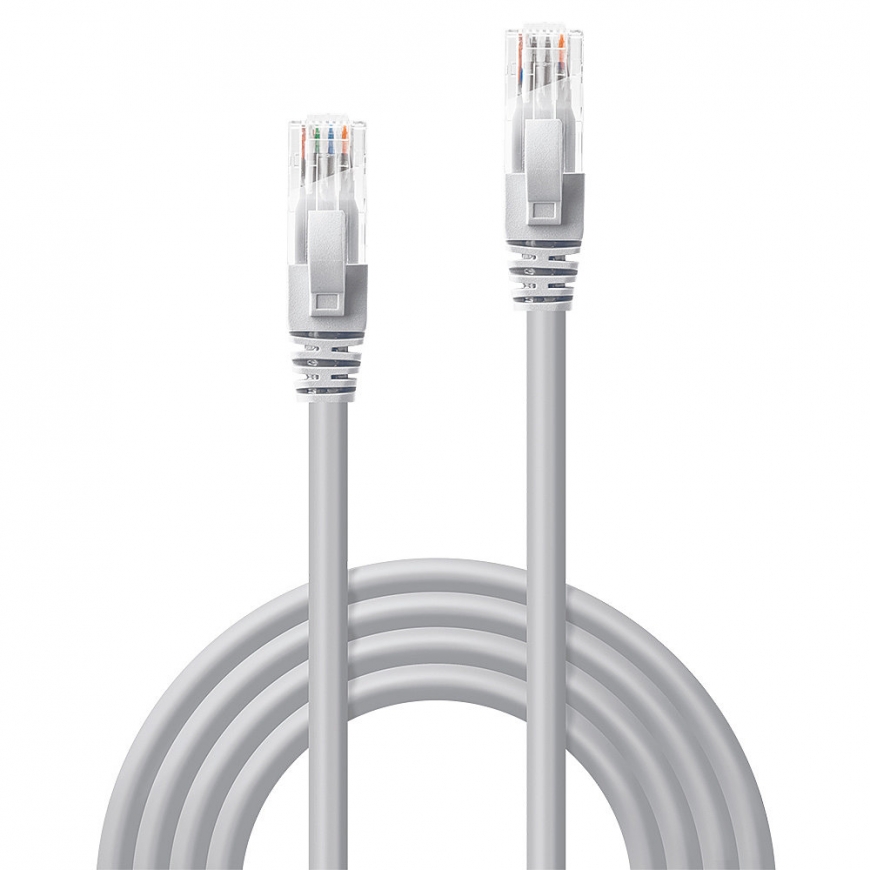 Lindy 2m Cat.6 U/UTP Network Cable, Grey – 3