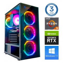 INTOP Ryzen 5 7500F 32GB DDR5 250SSD M.2 NVME + 4TB RTX5050 8GB WIN11Pro