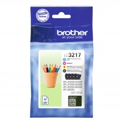 Brother LC3217VAL rašalo kasetė 4 vnt Originalus Juoda, Žydras, Rausvai raudona, Geltona
