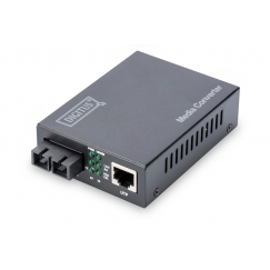 Digitus DN-82121-1 meediakonverter 1000 Mbit/s 1310 nm Üksikrežiim Must