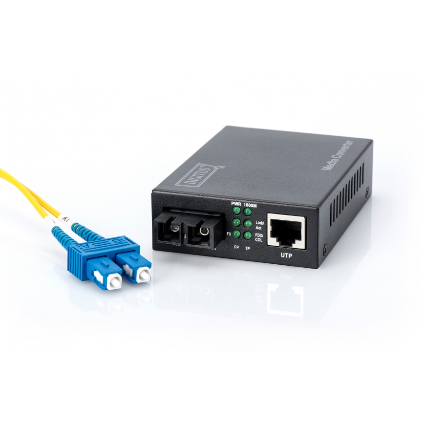 Digitus DN-82121-1 meediakonverter 1000 Mbit/s 1310 nm Üksikrežiim Must – 3