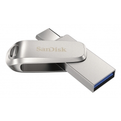SanDisk Ultra Dual Drive Luxe USB флеш накопитель 2 TB USB Type-A / USB Type-C 3.2 Gen 1 (3.1 Gen 1) Серебристый