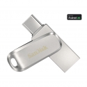 SanDisk Ultra Dual Drive Luxe USB-välkmälu 2 TB USB Type-A / USB Type-C 3.2 Gen 1 (3.1 Gen 1) Hõbe