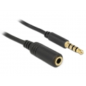 DeLOCK 84716 audiokaapeli 0,5 m 3.5mm Musta