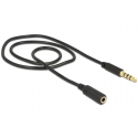 DeLOCK 84716 audio kabelis 0,5 m 3.5mm Melns DeLOCK 84716 audio kabelis 0,5 m 3.5mm Melns
