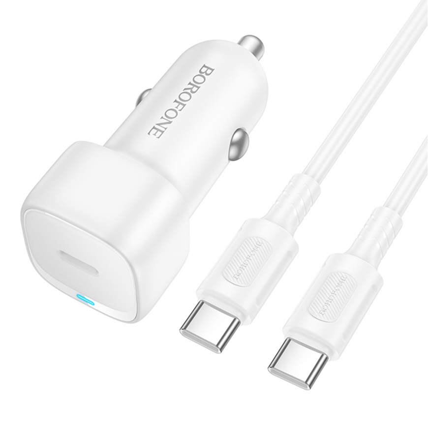 Borofone Car charger BZ34A Cloud - Type C - PD 20W with Type C t