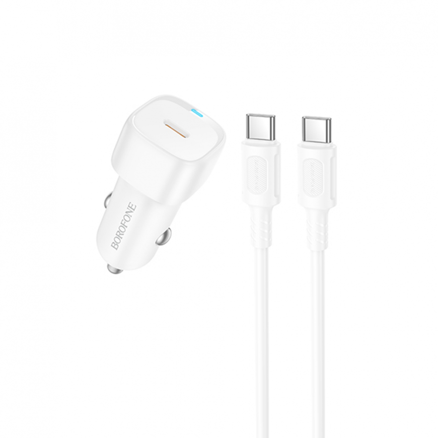 Borofone Car charger BZ34A Cloud - Type C - PD 20W with Type C t – 2