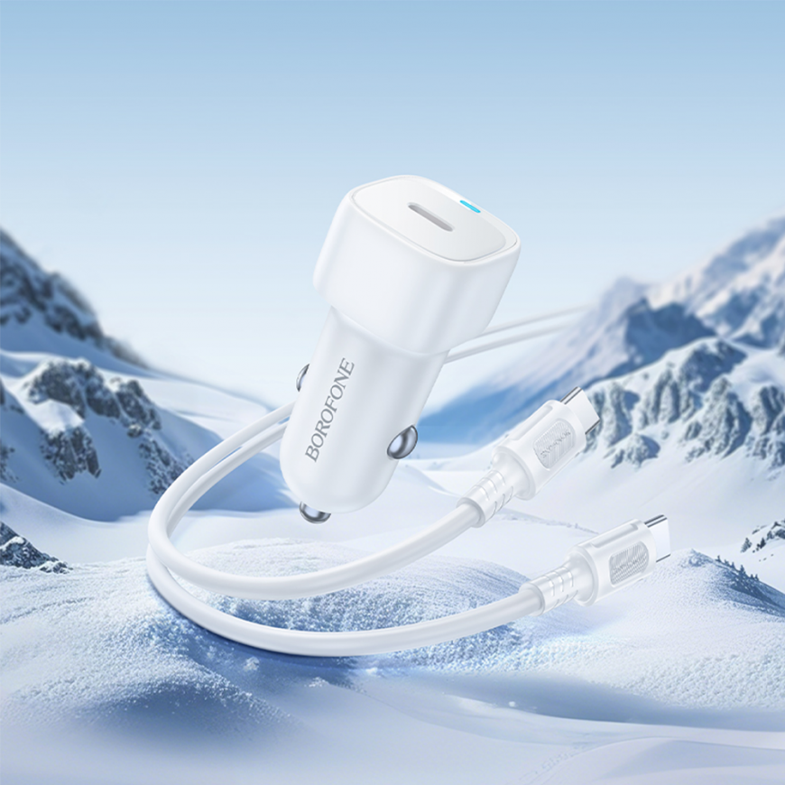 Borofone Car charger BZ34A Cloud - Type C - PD 20W with Type C t – 4