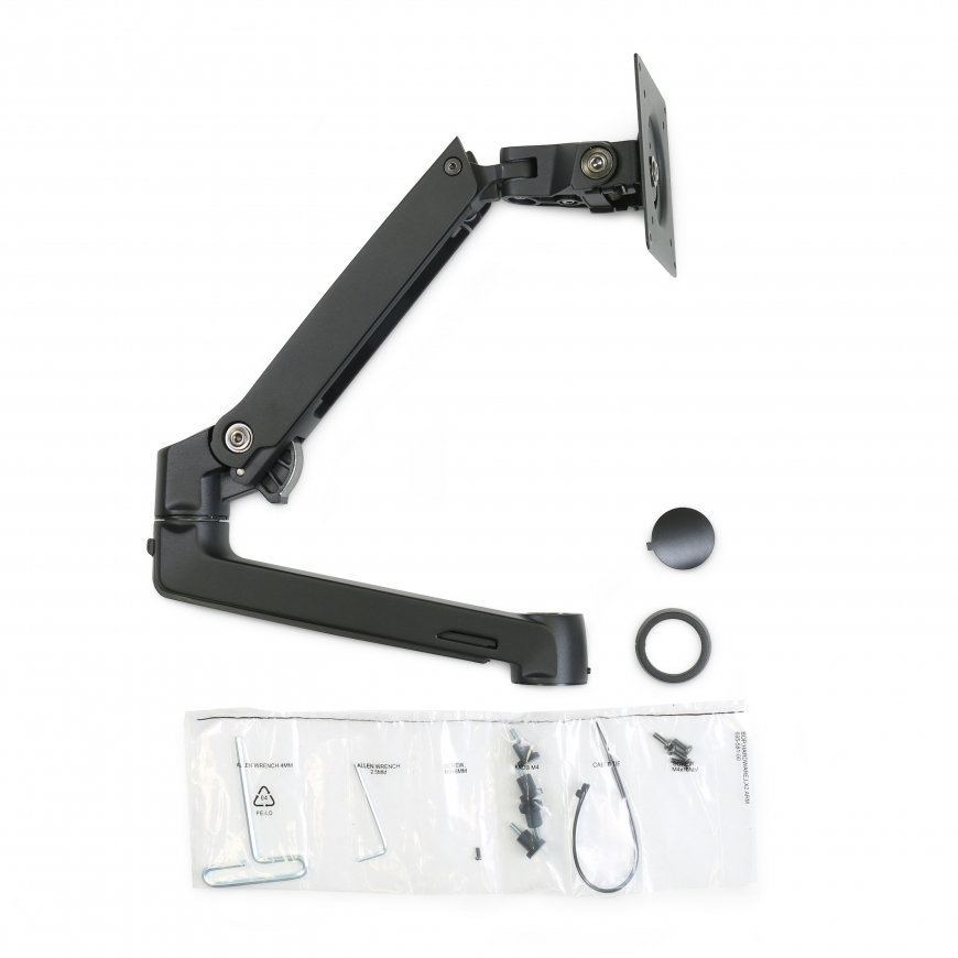Ergotron LX Dual Stacking Arm, Extension and Collar Kit, Matte Black. Must