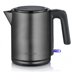 Severin WK 9342 электрический чайник 1 L 2400 W Черный, Матова сталь