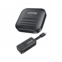 UNITEK V1184A01 АВ удлинитель АВ передатчик и приемник Черный