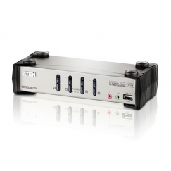 ATEN CS1734B-AT-G KVM-lüliti Must, Metallik