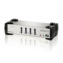 ATEN CS1734B-AT-G KVM jungiklis Juoda, Metalinis ATEN CS1734B-AT-G KVM jungiklis Juoda, Metalinis