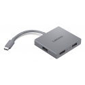 Lenovo GX91R64790 sülearvuti dokk ja pordireplikaator Juhtmega ühendatud USB 3.2 Gen 1 (3.1 Gen 1) T