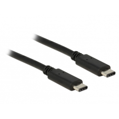 DeLOCK Type-C 2.0 - USB Type-C 2.0, 1 m USB кабель USB 2.0 USB C Черный