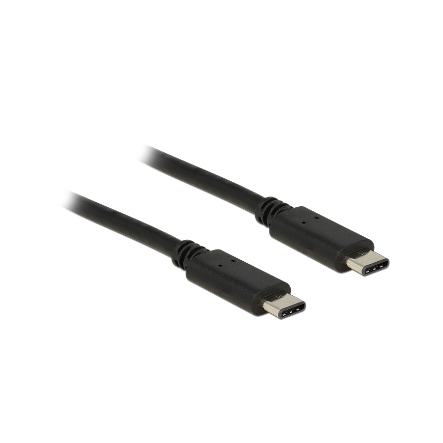 DeLOCK Type-C 2.0 - USB Type-C 2.0, 1 m USB-kaapeli USB 2.0 USB C Musta