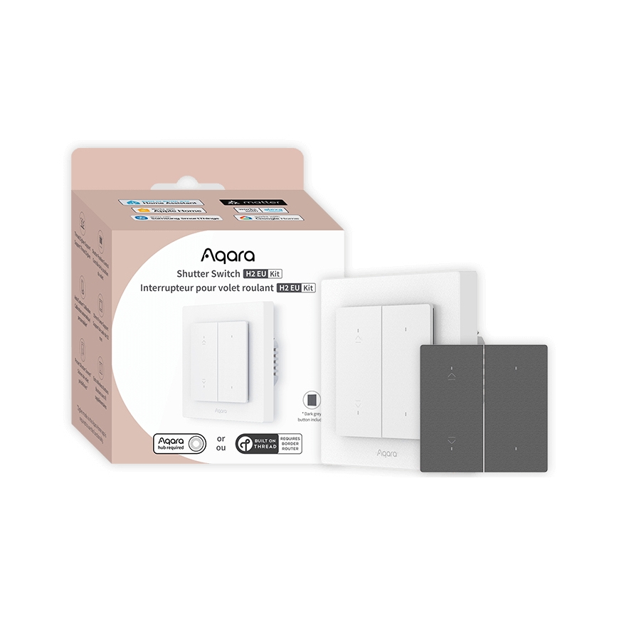 Aqara Light Switch H2 EU Bezvadu Pelēks, Balts