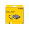 DeLOCK 91000 кардридер USB 3.2 Gen 2 (3.1 Gen 2) Type-C Серый
