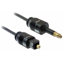DeLOCK 1m Toslink аудио кабель Mini-TOSLINK Черный