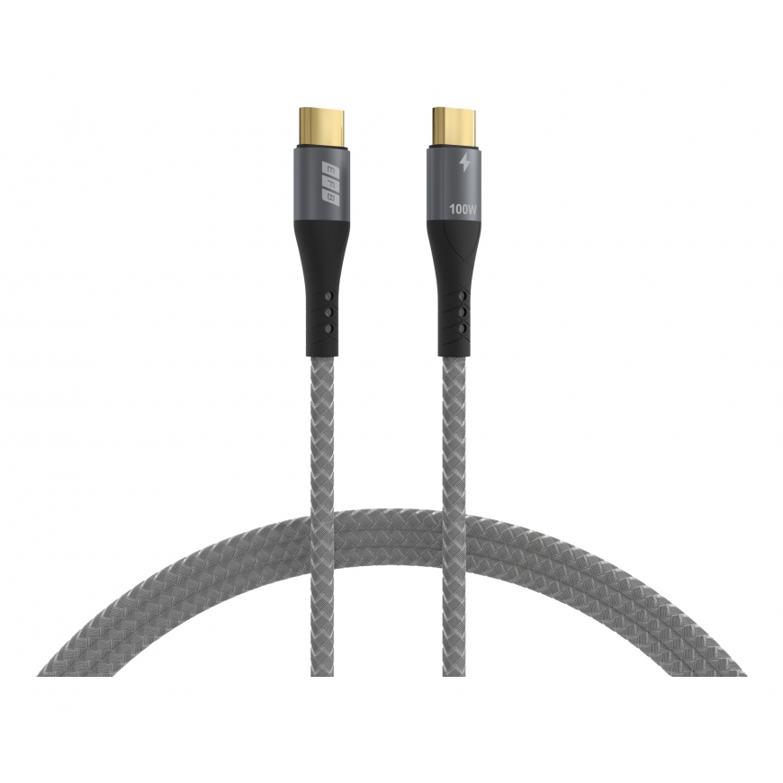 EFB Elektronik USB-CC-00004 USB kabelis USB 2.0 3 m USB C Melns, Pelēks