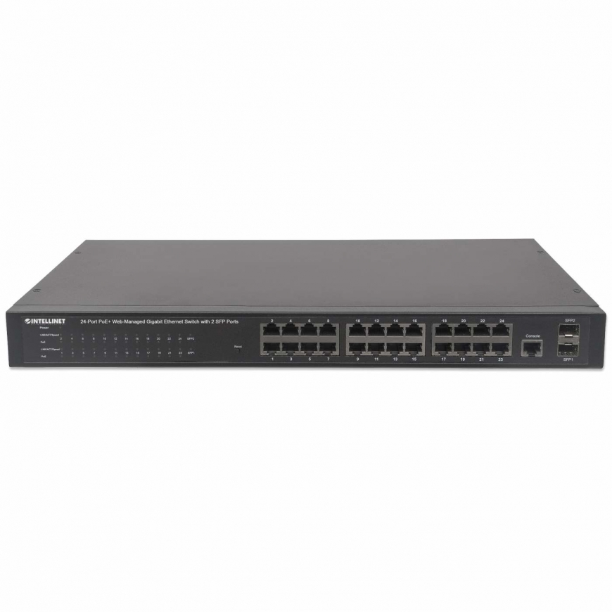 Intellinet 560559 tīkla pārslēgs Vadīts Gigabit Ethernet (10/100/1000) Power over Ethernet (PoE) Mel – 4