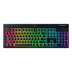 Razer BlackWidow V4 Low-Profile HyperSpeed näppäimistö Pelaaminen USB + RF Wireless + Bluetooth Musta