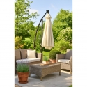 Extralink Black Forest Garden Umbrella with Side Panels, Large 3m Beige Cantilever Extralink Black Forest Garden Umbrella with Side Panels, Large 3m Beige Cantilever