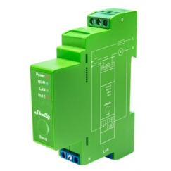Shelly Pro Dimmer 1PM Sisseehitatud Valgusregulaator Sinine, Roheline, Hall