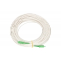 Extralink Patchcord SC/APC-SC/APC LSZH, Single mode, Simplex, G.657A1, 3mm, 60m, white Extralink Patchcord SC/APC-SC/APC LSZH, Single mode, Simplex, G.657A1, 3mm, 60m, white