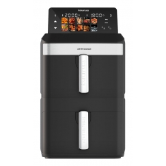 Taurus Air Fry Duo Slim Dubults 13 L Atsevišķs 2800 W Karstā gaisa fritētājs Melns