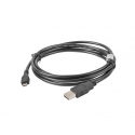 Lanberg CA-USBM-10CC-0018-BK USB kabelis USB 2.0 1,8 m Micro-USB B USB A Juoda Lanberg CA-USBM-10CC-0018-BK USB kabelis USB 2.0 1,8 m Micro-USB B USB A Juoda