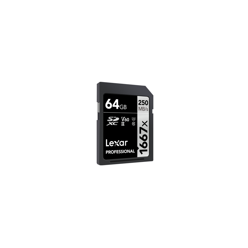 Lexar SDXC, 64 GB UHS-II Class 10 – 2