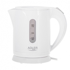 Adler AD 1371W elektrikann 0,8 l 800 W Valge
