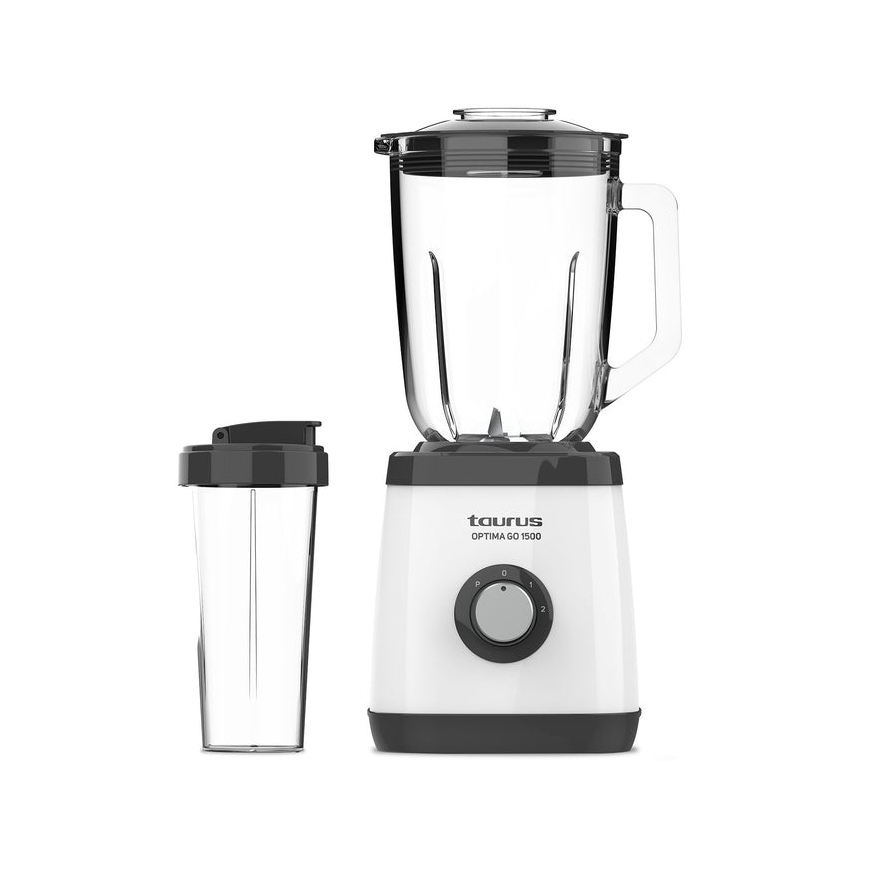 Taurus OPTIMA GO 1500 Lauapealne blender 1500 W Must, Valge